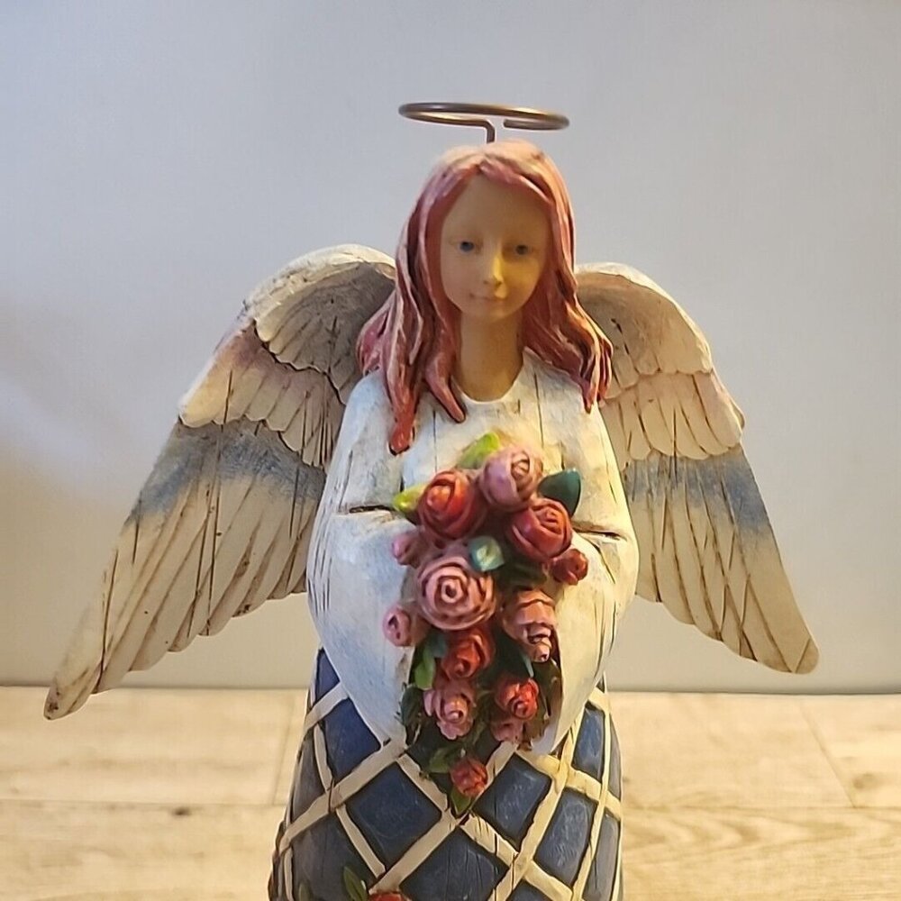 Jim Shore Angel Guardian of The Garden and Flowers Heartwood Creek Collection 9" - Picture 8 of 12